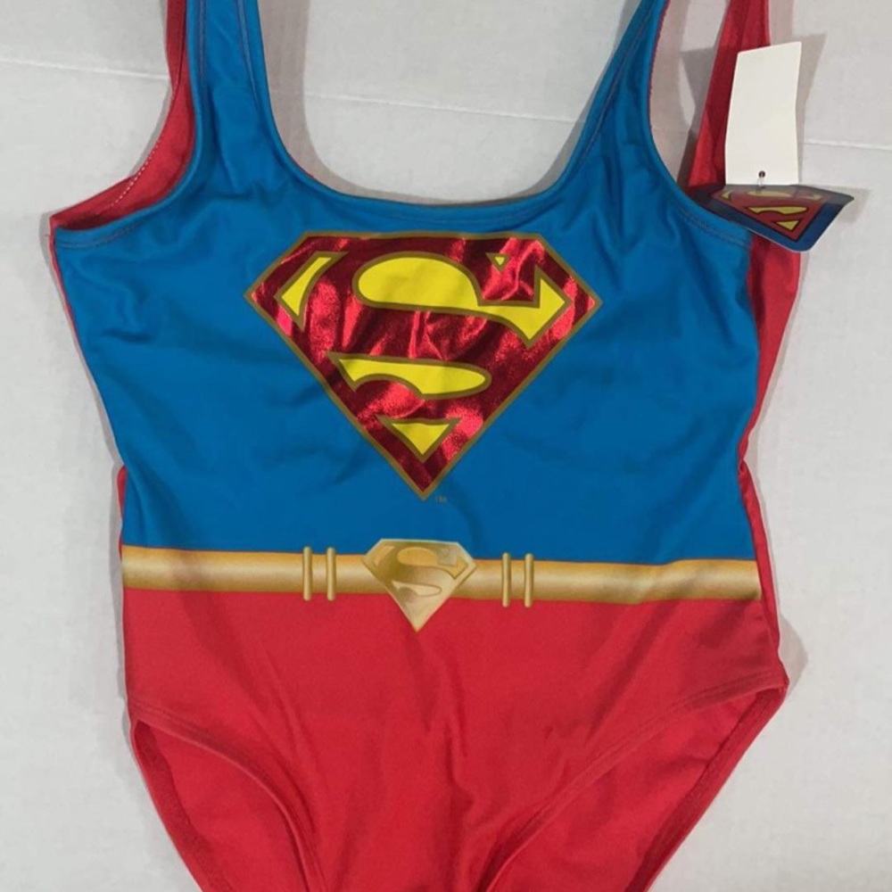 Super girl one piece bathing suit